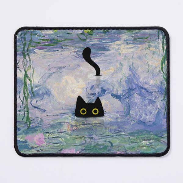 Item preview,  Monet Cat in Water Lilies Pond designed and sold by PurrfectHome.