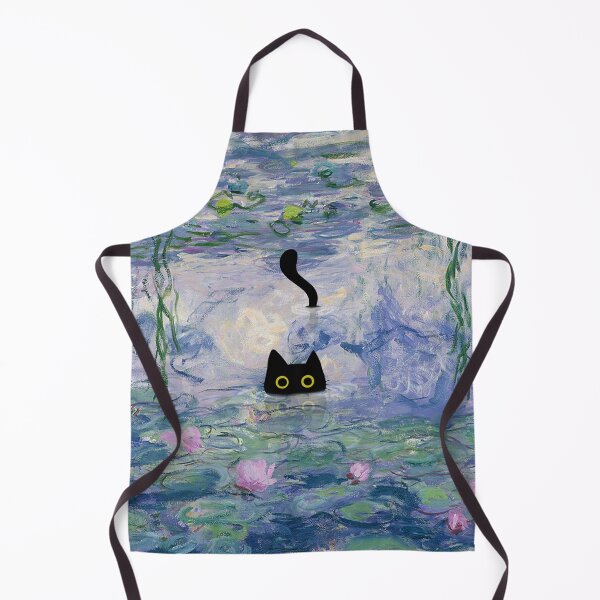 Item preview, Monet Cat in Water Lilies Pond designed and sold by PurrfectHome.