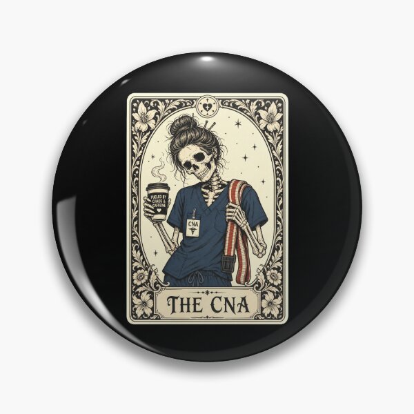 Item preview, Certified Nurse Assistant Tarot Card Skeleton CNA Halloween designed and sold by clothesy7.