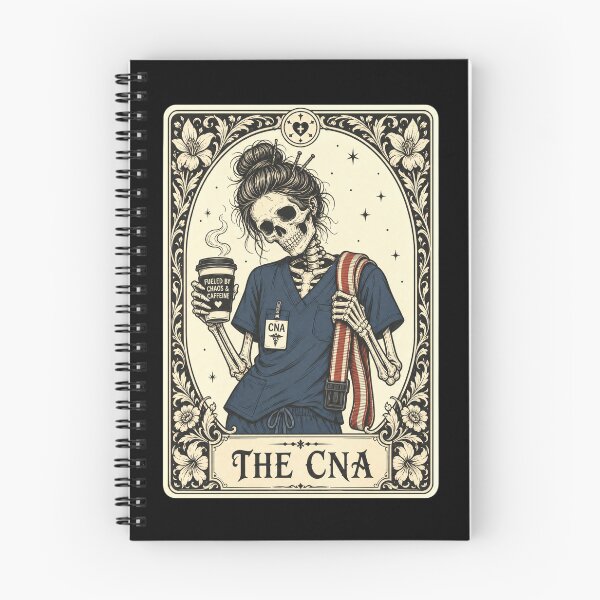 Item preview, Certified Nurse Assistant Tarot Card Skeleton CNA Halloween designed and sold by clothesy7.