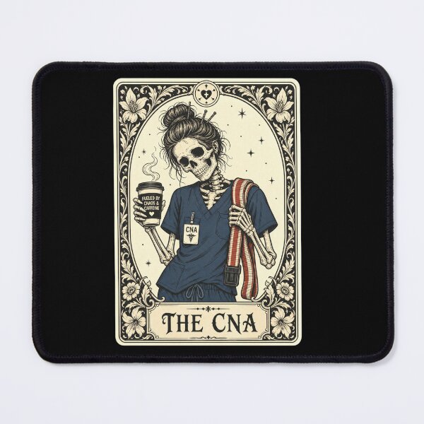 Item preview, Certified Nurse Assistant Tarot Card Skeleton CNA Halloween designed and sold by clothesy7.