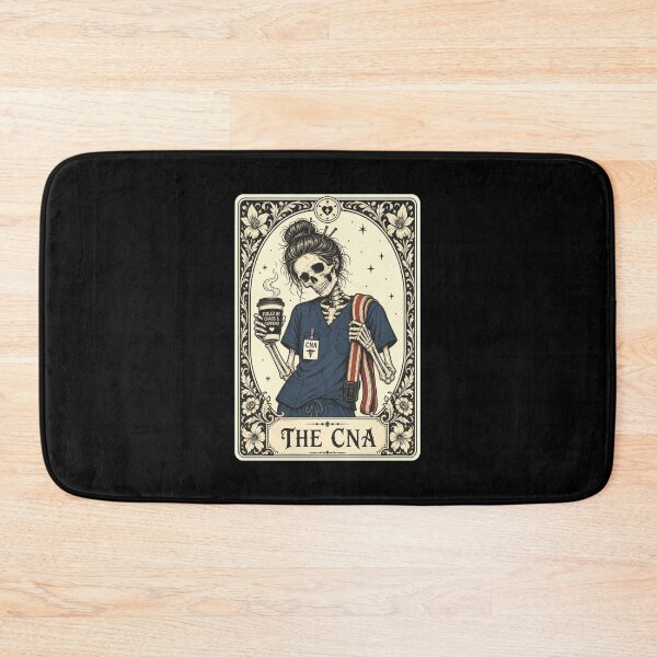 Item preview, Certified Nurse Assistant Tarot Card Skeleton CNA Halloween designed and sold by clothesy7.