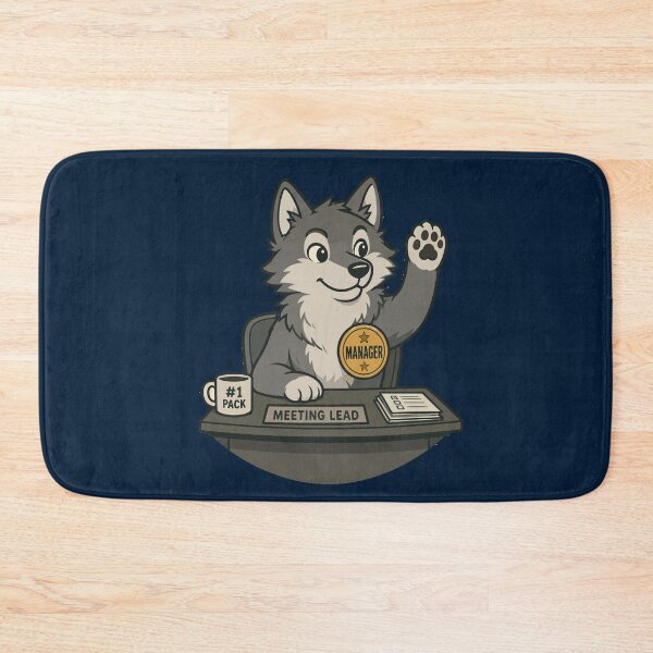 Item preview, Wolf Manager Meeting Lead Office Humor Vector Art designed and sold by AbderraimArt.