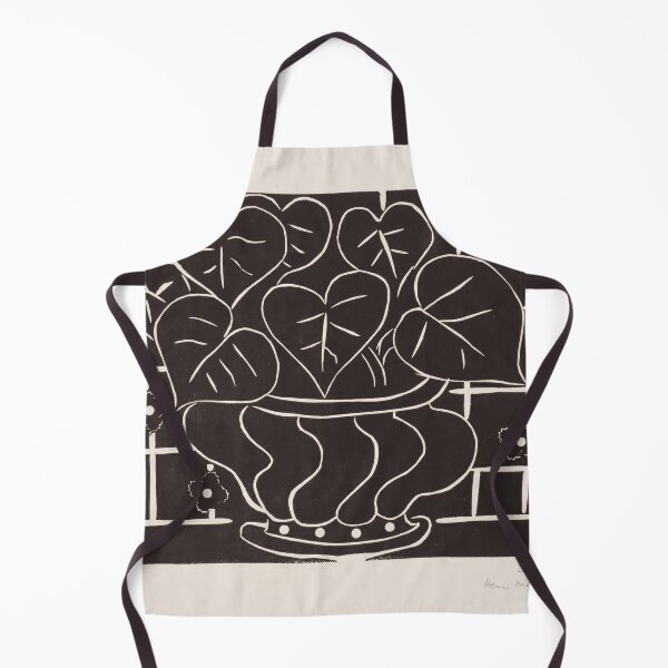 Item preview, Heart Leaves in Patterned Vase Linocut designed and sold by artofuniverse.