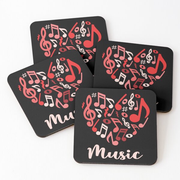 Item preview, Sweet Melody Note Heart - Cute Red & Pink Music Gift designed and sold by ArthousePromos.