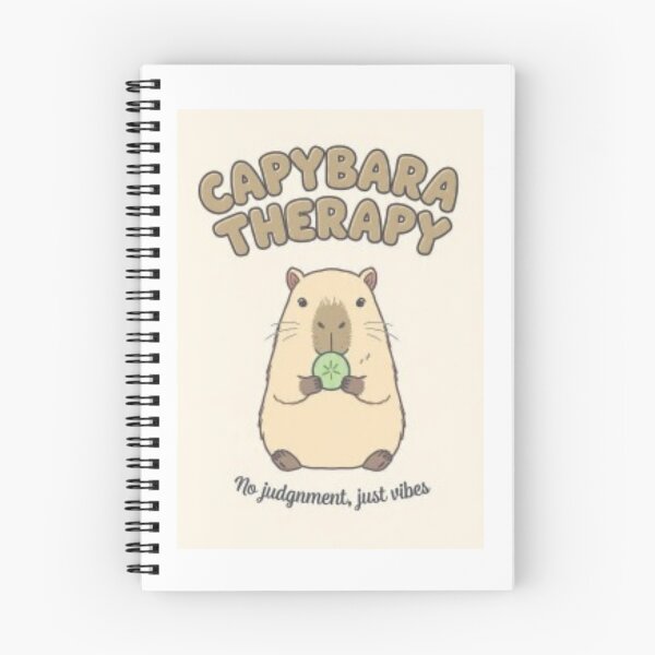 Item preview, Capybara Therapy – No Judgment, Just Vibes | Cute Capybara Animal Lover T-Shirt | Kawaii Relaxation Design designed and sold by CKADigital.