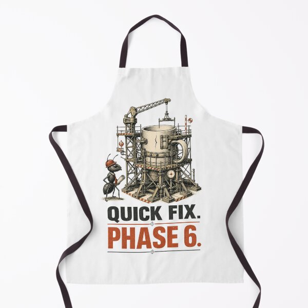 Item preview, Quick Fix Phase 6 Funny Ant Project Management Overengineering Humor designed and sold by Print Loft.