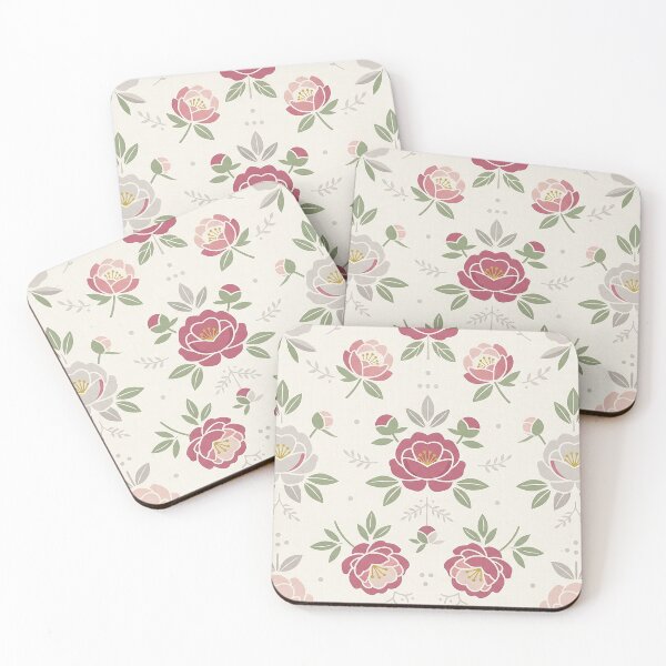 Item preview, Elegant Vintage Style Peony Floral Pattern designed and sold by Apex_Visuals.