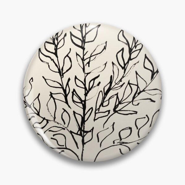 Item preview, Black Ink Leafy Shrub Line Drawing designed and sold by artofuniverse.