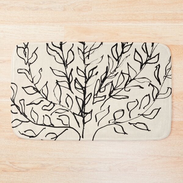 Item preview, Black Ink Leafy Shrub Line Drawing designed and sold by artofuniverse.