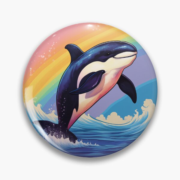 Item preview, Funny Orca Killer Whale Colorful Rainbow Cute Boys Girls Kids designed and sold by rafaeltto.