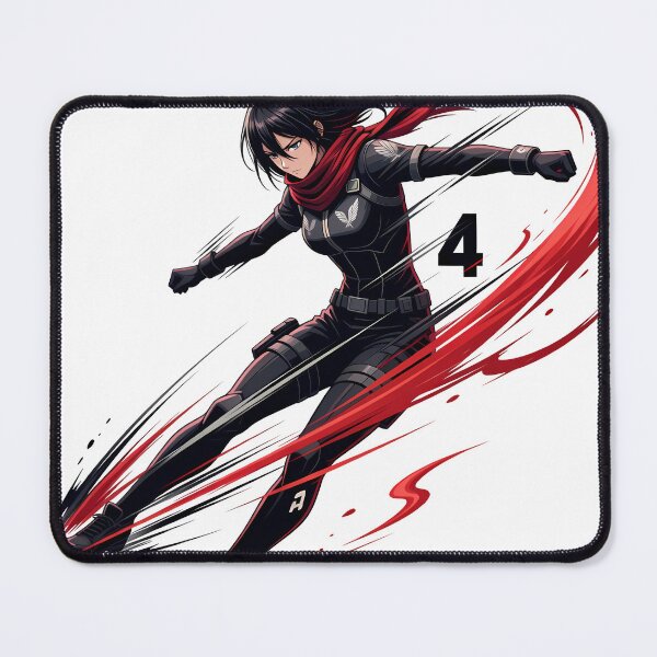 Item preview, Crimson Scarf Tactical Striker - Dark Action Anime Art designed and sold by MugenAnime.