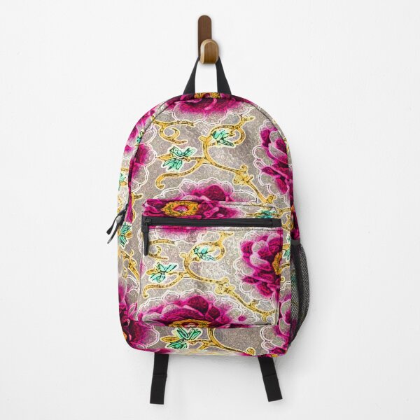 Item preview, Luxury Vintage Gold and Magenta Peony Pattern designed and sold by Apex_Visuals.