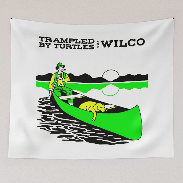 Item preview, Black Typography Green Silhouette Boat designed and sold by GloomRooms.