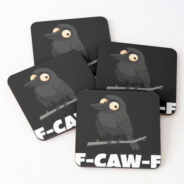 Item preview, F-Caw-F Funny Crow Shirt - Sarcastic Black Bird Meme T-Shirt - Witty Raven Pun Gag Gift designed and sold by VectorForge.