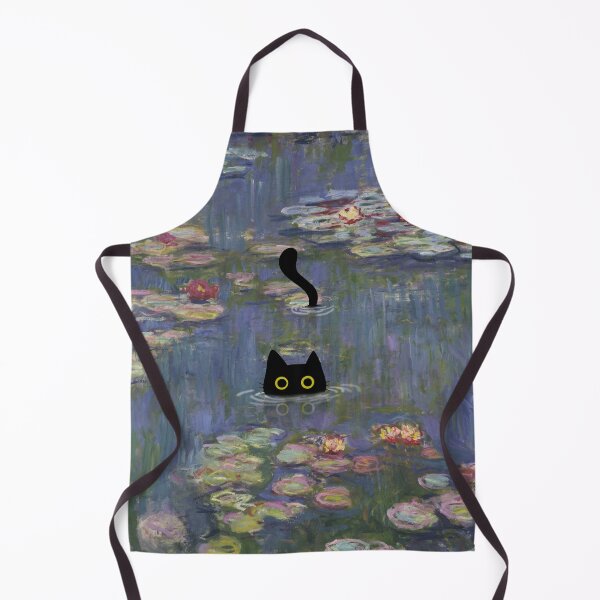 Item preview, Cat Print Monet Waterlily designed and sold by PurrfectHome.