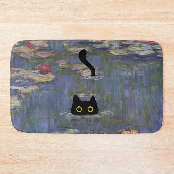 Item preview, Cat Print Monet Waterlily designed and sold by PurrfectHome.