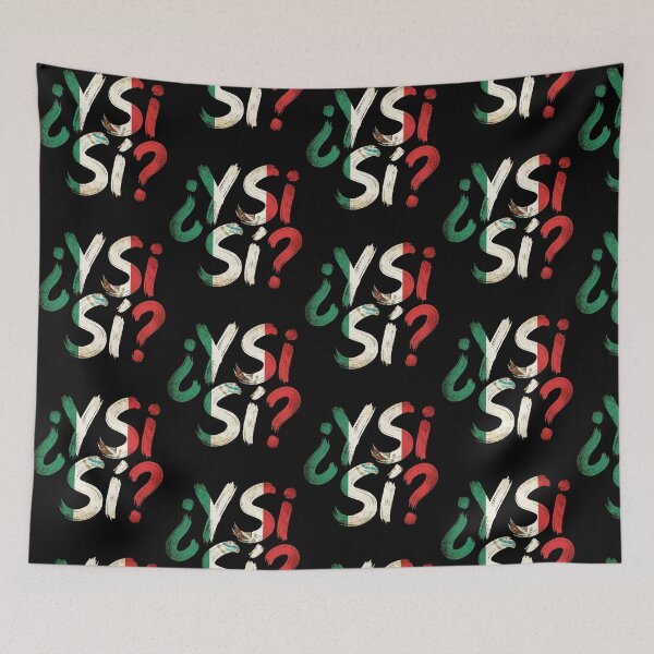 Item preview, Y Si Si? What If Yes Spanish Mexico Soccer Brush Stroke Graphic designed and sold by DarylPope.