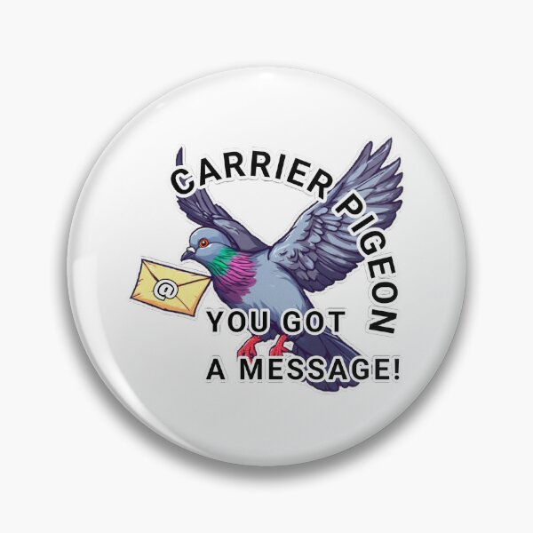 Item preview, Funny CARRIER PIGEON - YOU GOT A MESSAGE! designed and sold by Giulivo Store Graphic.