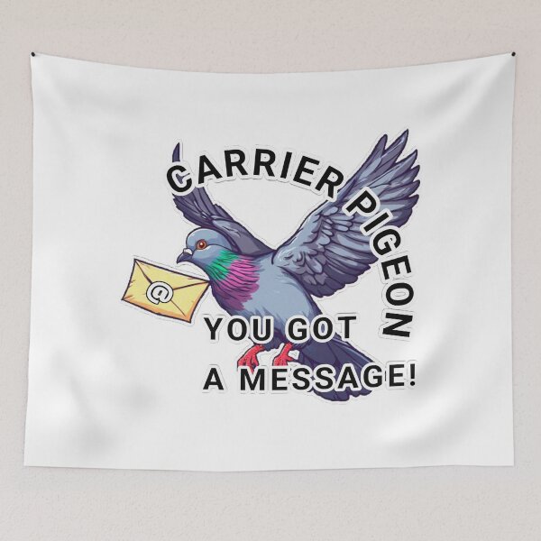 Item preview, Funny CARRIER PIGEON - YOU GOT A MESSAGE! designed and sold by Giulivo Store Graphic.