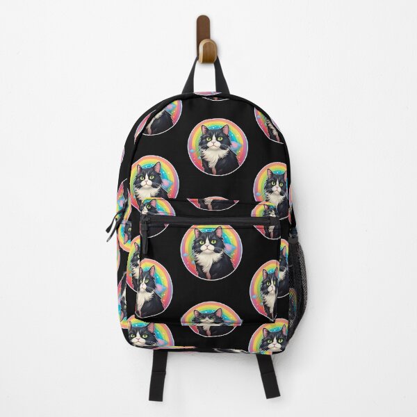Item preview, Funny Tuxedo Cat Colorful Rainbow Cute Mom Dad Kids designed and sold by rafaeltto.