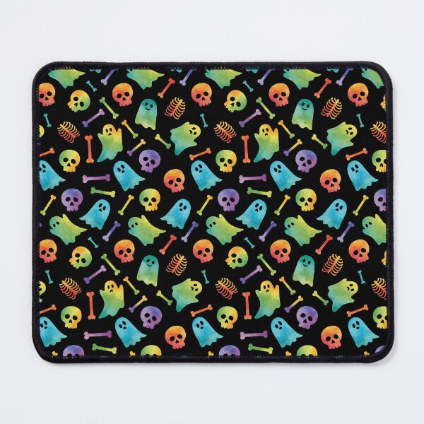 Item preview, Cute Watercolor Ghosts Skulls & Bones Halloween Pattern designed and sold by Zazizu.