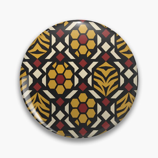 Item preview, Wild Print Collective Modern Geometric Tiger Vector Pattern designed and sold by AbderraimArt.
