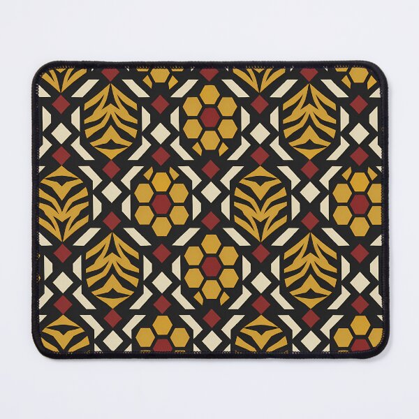 Item preview, Wild Print Collective Modern Geometric Tiger Vector Pattern designed and sold by AbderraimArt.
