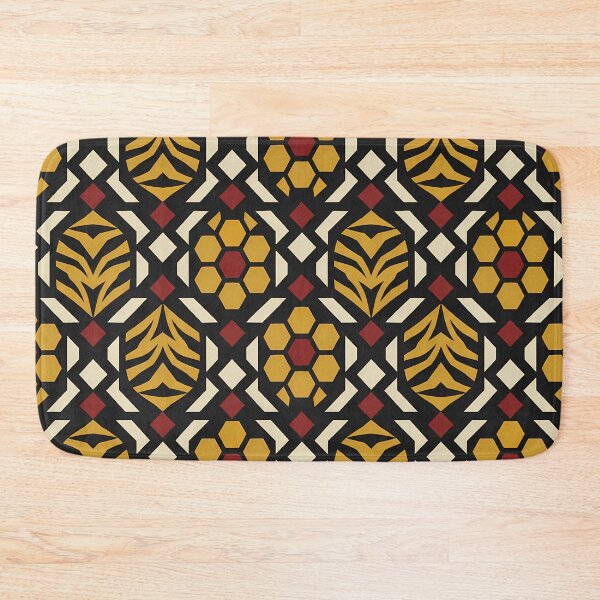 Item preview, Wild Print Collective Modern Geometric Tiger Vector Pattern designed and sold by AbderraimArt.