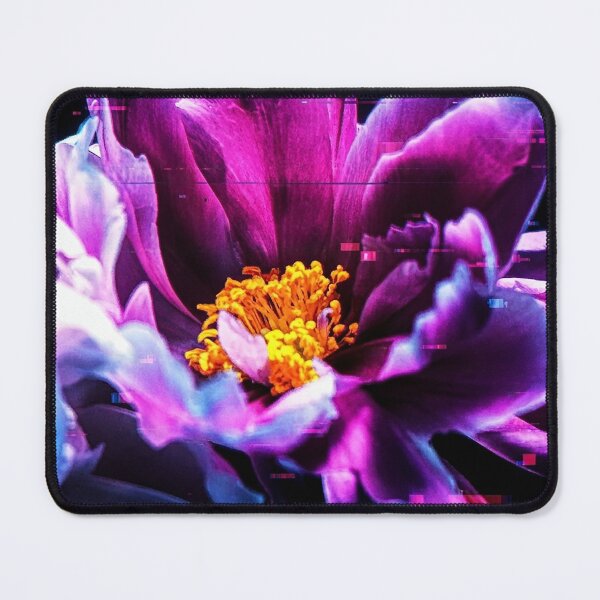 Item preview, Neon Glitch Art Pink Peony Flower designed and sold by Apex_Visuals.
