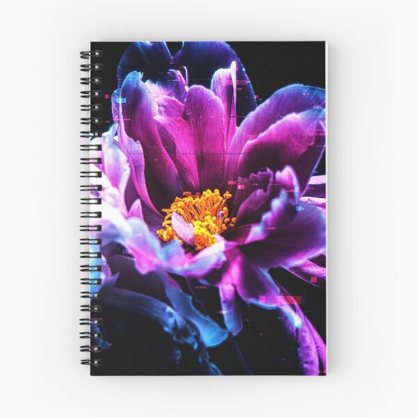 Item preview, Neon Glitch Art Pink Peony Flower designed and sold by Apex_Visuals.