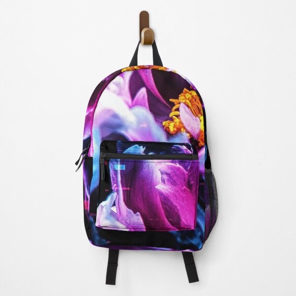 Item preview, Neon Glitch Art Pink Peony Flower designed and sold by Apex_Visuals.