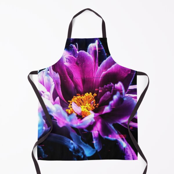 Item preview, Neon Glitch Art Pink Peony Flower designed and sold by Apex_Visuals.
