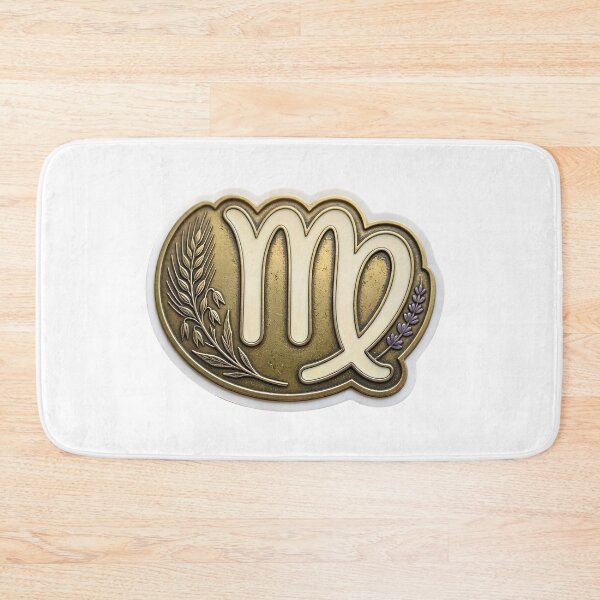Item preview, Virgo Gold Bronze Coin Badge Laurel Zodiac Art designed and sold by Zodiac Celestial Art.