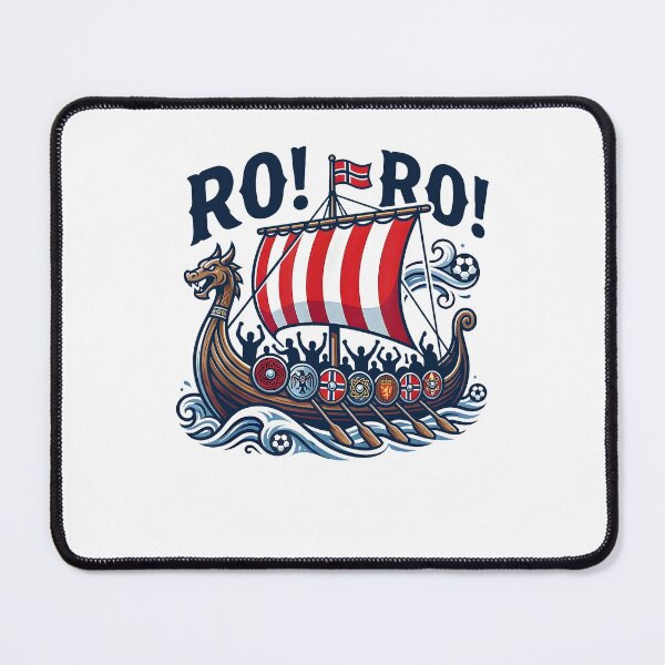 Item preview, Ro! Ro! Norway Viking Longship Norway Soccer Fan designed and sold by DarylPope.