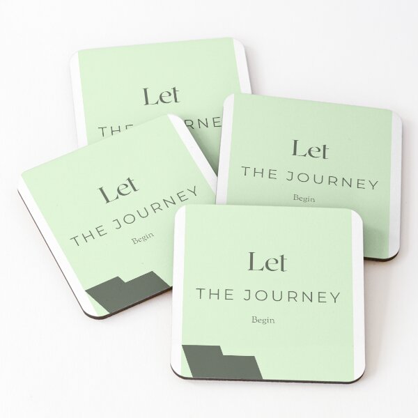 Item preview, Minimalist Motivational Let's Begin Quote Design designed and sold by Yathvikastyles.