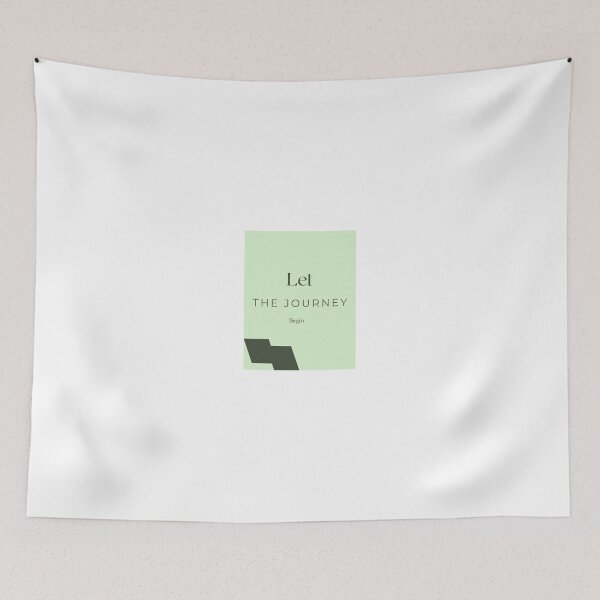 Item preview, Minimalist Motivational Let's Begin Quote Design designed and sold by Yathvikastyles.