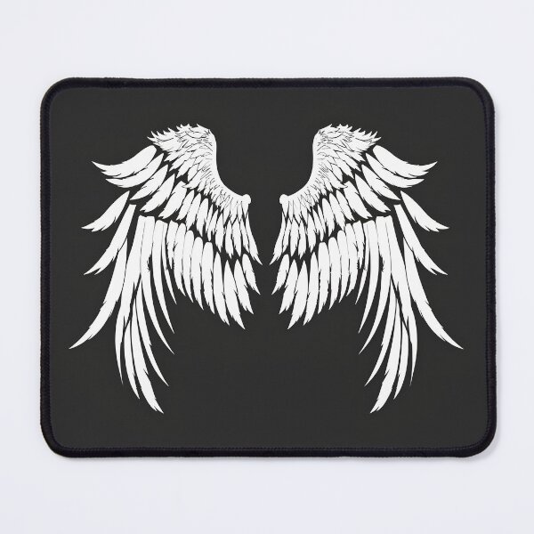 Item preview, Angel Wings Minimalist Design – White Feather Wings Gothic Aesthetic Graphic for Apparel & Sticker designed and sold by Windy-market.