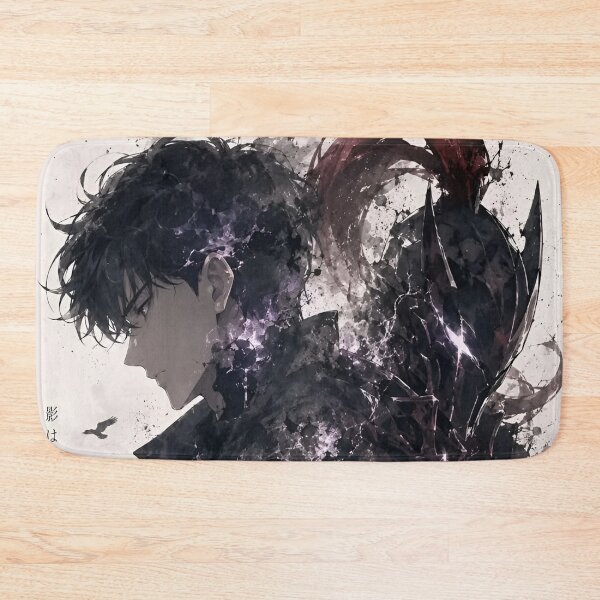 Item preview, Shadow Monarch & Dark Knight | Anime Inspired Dark Fantasy Warrior Art Print designed and sold by Dyan4.