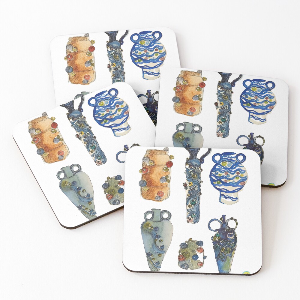 Item preview, Coasters (Set of 4) designed and sold by ROUSTABOUTART.