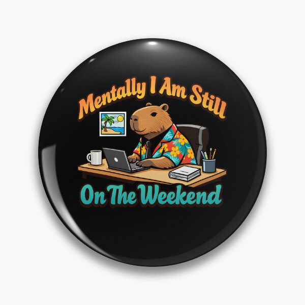 Item preview, Funny Monday Office Capybara Mentally On Weekend  designed and sold by yanejoy.