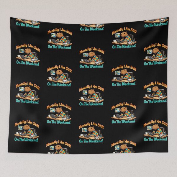 Item preview, Funny Monday Office Capybara Mentally On Weekend  designed and sold by yanejoy.