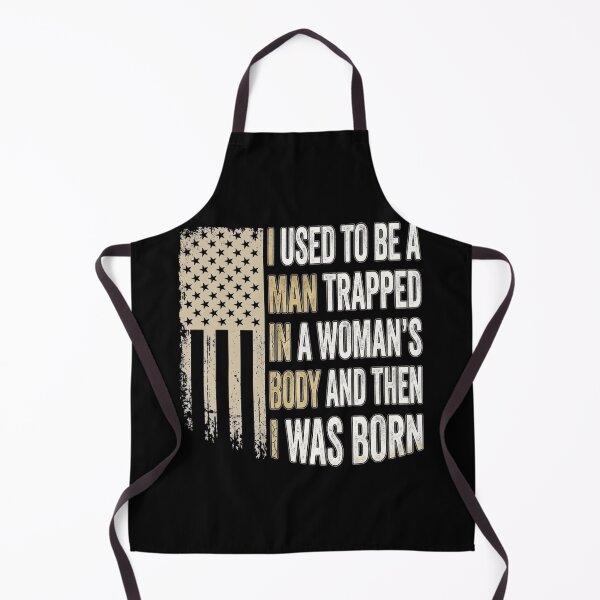 Item preview, Funny Dad Joke I Used To Be A Man Trapped In A Woman's Body USA Flag designed and sold by haitrieuic96.