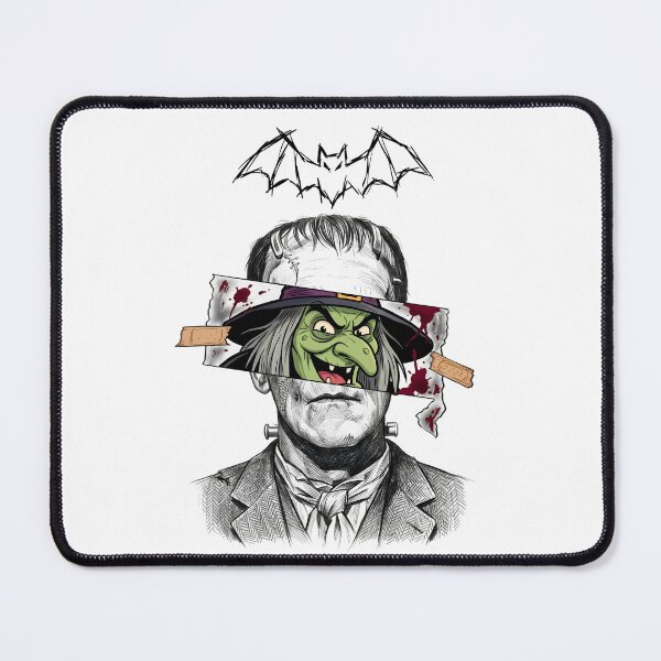 Item preview, Frankenstein Monster Meets Wicked Witch | Vintage Horror Halloween Gothic designed and sold by justyna-s28.