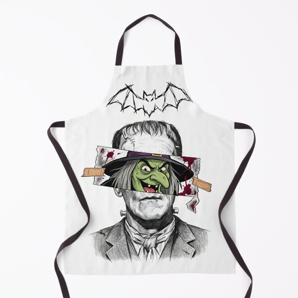 Item preview, Frankenstein Monster Meets Wicked Witch | Vintage Horror Halloween Gothic designed and sold by justyna-s28.