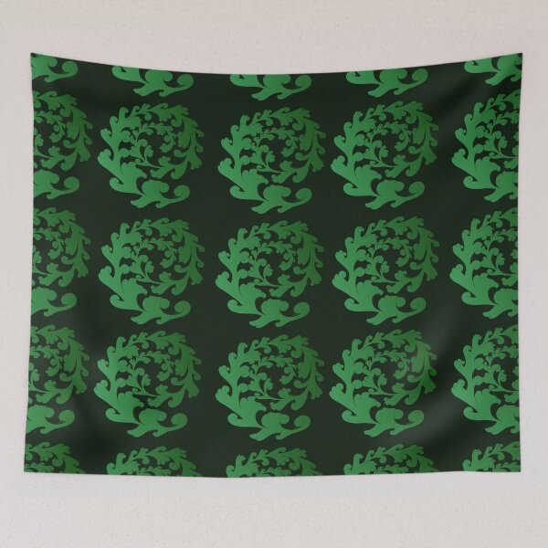 Item preview, Emerald Baroque Acanthus Leaf: Luxury Regal Botanical Pattern designed and sold by ThiagoSDantas.