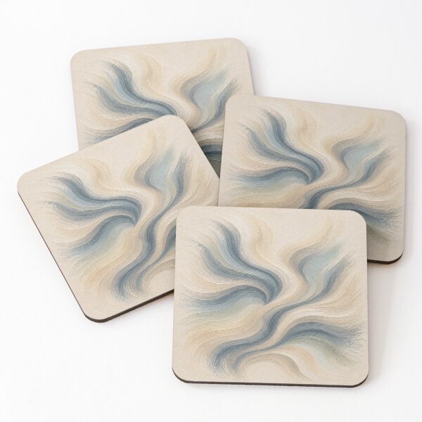 Item preview, Blue Mineral Flux on Ivory designed and sold by Ingorgia Studio.