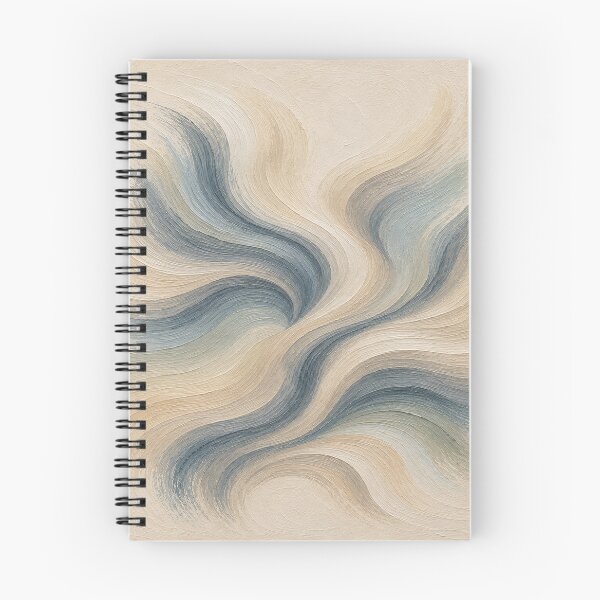 Item preview, Blue Mineral Flux on Ivory designed and sold by Ingorgia Studio.