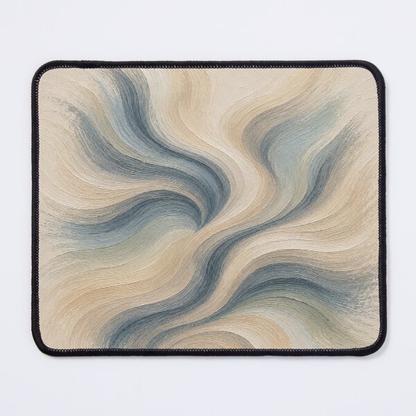 Item preview, Ivory and Blue Mineral Flow designed and sold by Ingorgia Studio.