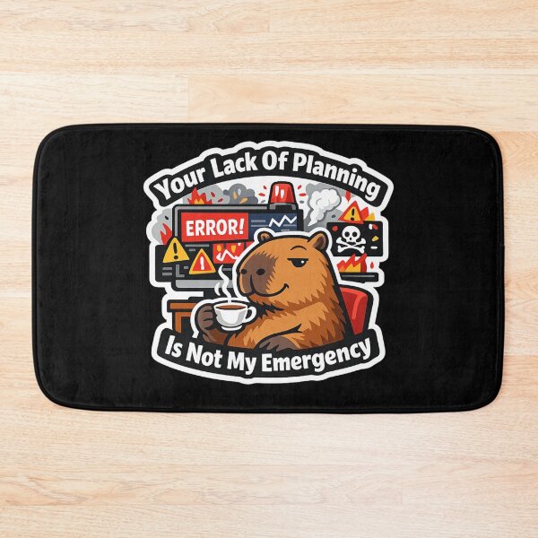 Item preview, Sarcastic Office Boundary Capybara Urgent Deadline  designed and sold by yanejoy.
